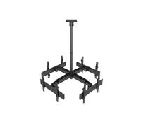Equip 650372 Soporte De Techo Para 4 Pantallas 32"-55" Inclinable VESA 600x400 Max 120Kg