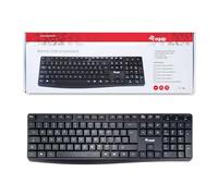 Equip Teclado USB con Cable 245215, disposición Internacional de EE. UU. (QWERTY)