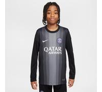 Equipación de portero/a Stadium París Saint-Germain 2025/26 Camiseta de fútbol Replica de manga larga Nike Dri-FIT - Niño/a - Negro XL