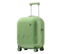 Equipaje de mano aprobado por aerolíneas, ligero, rígido y expandible con ruedas giratorias, maleta con USB y gancho lateral para portavasos para viajes, Green, 50,80 cm (20 pulgadas), Equipaje