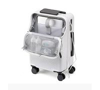 Equipaje de mano aprobado por aerolíneas, maleta multifuncional con bolsillo para laptop y puertos USB para un viaje cómodo, 2 (Reino Unido), 56 cm