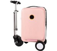 Equipaje de mano inteligente con carga USB, bloqueo TSA, capacidad de 20 L, función de marcha atrás hacia adelante, Pink