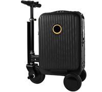 Equipaje de mano inteligente con carga USB, bloqueo TSA, capacidad de 20 L, función de marcha atrás hacia adelante, Black
