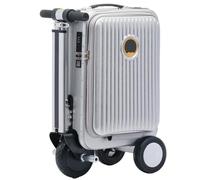 Equipaje de mano inteligente con carga USB, bloqueo TSA, capacidad de 20 L, función de marcha atrás hacia adelante, Silver