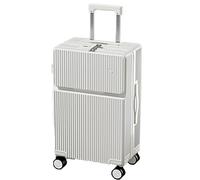 Equipaje De Mano, Maleta De Viaje con Ruedas RíGida para Pc con Ruedas Giratorias Huecas, Bolsillo Frontal, Puerto USB Y Cerradura TSA