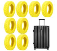 Equipaje de rueda, funda para ruedas de maletín, resistente al desgaste, 8 fundas protectoras para ruedas de equipaje de mano, amarillo, ver descripción, Ver descripción