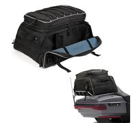 Equipaje De Viaje para Motocicleta Tour-Pack, Bolsa Rack Plegable, Bolsas Maletero con Correas Barra para Road King, Street Glide Y