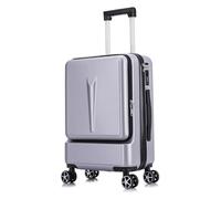 Equipaje Lleve Maletas con Ruedas Antes de Comenzar a diseñar Maletas de Gran Capacidad for Hombres y Mujeres Ligero y Duradero (Color : Sliver, Size : 20inch)