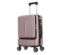 Equipaje Lleve Maletas con Ruedas Antes de Comenzar a diseñar Maletas de Gran Capacidad for Hombres y Mujeres Ligero y Duradero (Color : Gold, Size : 20inch)
