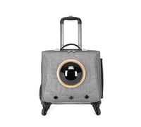 Equipaje para Mascotas, Transportín for Mascotas con Ruedas, Mochila multifunción for Mascotas con 4 Ruedas, transportador for Mascotas Transpirable for Viajar/Dar un Paseo/Viajes al Veterinario para