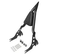Equipaje Trasero Motocicleta para Sportster XL 1200 883 72 48 Respaldo Trasero para Pasajero de Motocicleta Sissy Bar Rack cojín Almohadilla Desmontable Cromado/Negro(Matte Black)