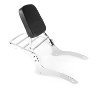 Equipaje Trasero Respaldo Cromado para Motocicleta Sissy Bar con Portaequipajes para Vstar XVS 1100 Classic Y para Dragstar XVS 1100 Classic 2000-2011 Accesorios para Motos