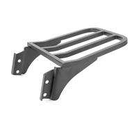 Equipaje Trasero Respaldo De Acero para Portaequipajes De Motocicleta para Sportster XL 883 1200 2004-2017, Color Negro Y Cromado Accesorios para Motos(Matte Black)