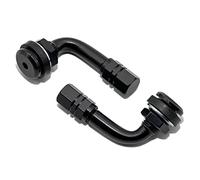 Equipamiento 2 válvulas acodadas 90° marca Schrader, anodizadas, varios colores