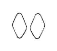 equipamiento interior del coche Para FTYPE 2013-2022 pegatinas decorativas de salida aire para salpicadero coche(Negro)