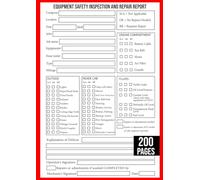 Equipment Safety Inspection Report Book: Detailed Daily Pre-Trip Vehicle Inspection Report for Drivers and Truckers