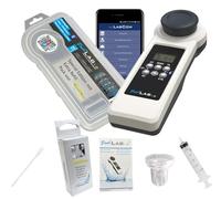 EQUIPMENTO DE PRUEBA DE AGUA EQUIPMENT Special Edition: 15 en 1 PoolLab 1.0 Photometer - Probador electrónico de agua para MediMuc - fotómetro con 70 tabletas de prueba + (1.0 | Cubeta de reemplazo