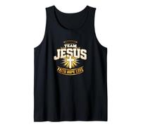 Equipo audaz: Jesús, Cruz, Fe, Esperanza, Amor Camiseta sin Mangas