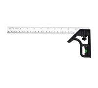 Equipo combinado con Righello Fermo, ángulo de acero inoxidable, 45 ° fijo, cuadrado de 90°, herramienta para mediciones y marcas, accesorios metálicos profesionales