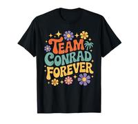 Equipo Conrad Retro Retro Vintage Groovy Flower Power Vibes Camiseta