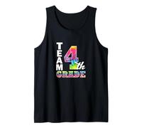 Equipo Cuarto 4to Grado Lindo Preppy Maestro Escuela Estudiante Camiseta sin Mangas