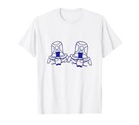 Equipo de 2 clases de monóculos con sombrero de copa rico de Sir Mr. Gentlemen de Turtle Camiseta