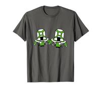 Equipo de 2 clases de monóculos con sombrero de copa rico de Sir Mr. Gentlemen de Turtle Camiseta