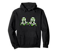 Equipo de 2 clases de monóculos con sombrero de copa rico de Sir Mr. Gentlemen de Turtle Sudadera con Capucha