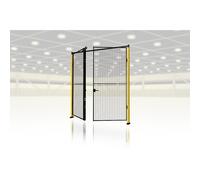 Equipo de ampliación de puerta X-GUARD (sin módulo de pared para puerta, postes ni mecanismo de bloqueo) Axelent, puerta doble como puerta batiente