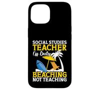 Equipo de apreciación de maestros de historia Estudios sociales fuera de servicio Carcasa para iPhone 15