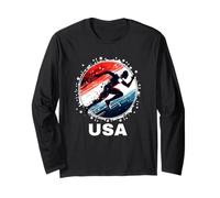 Equipo de atletismo y atletismo USA Team Track and Field Apparel Manga Larga