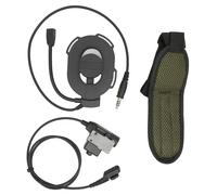 Equipo de audio profesional, auriculares walkie-talkie de diadema con micrófono de brazo, micrófono de captación de sonido, almohadillas