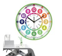 Equipo de Aula Herramientas de Aprendizaje Divertidos Accesorios de Dormitorio Herramientas de Gestión del Tiempo Decoración de la Habitación de los Niños Reloj Fácil de Leer Conceptos de Tiempo