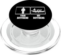 Equipo de balsa Tu Novio Mi Novio Rafting en Aguas bravas PopSockets PopGrip para MagSafe