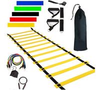 Equipo de barra de entrenamiento de agilidad - Kit de entrenamiento de velocidad ajustable, varillas de perforación de agilidad plegables | Equipo de entrenamiento deportivo ligero, conjunto de