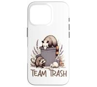 Equipo De Basura Mapache Zarigüeya Rata Pandilla Divertida Carcasa para iPhone 16 Pro