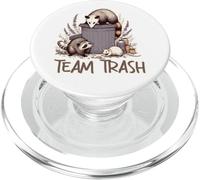 Equipo De Basura Mapache Zarigüeya Rata Pandilla Divertida PopSockets PopGrip para MagSafe