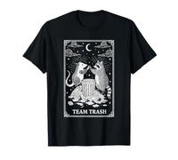 Equipo de Basura Tarot Carta zarigüeya Mapache gótico Bruja Luna Camiseta