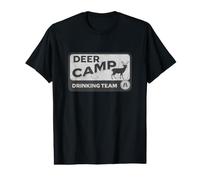 Equipo DE Beber Camp DE VENADOS - Caza Divertida Camiseta gráfica económica