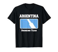 Equipo de Bebida Argentina Camiseta, Hombre, Negro, 3XL