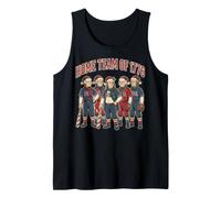 Equipo de béisbol navideño de los Padres Fundadores Patrióticos 1776 Camiseta sin Mangas