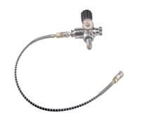 Equipo de buceo HPA M18 * 1,5, válvula de carga de Gas, estación de llenado de aire, adaptador de repuesto, interruptor de presión, regulador de calibre de 6000psi(Grey)
