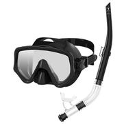 Equipo De Buceo Y Snorkel: Equipo De Buceo Y Snorkel, Gafas Faciales De Silicona, Tubo De Respiración con Parte Seca | Kit De Snorkels con Vista Panorámica Submarina, De Máscara
