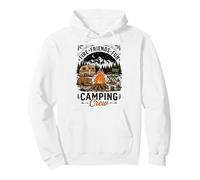 Equipo de Camping, diversión de Amigos del Fuego, Aventuras Retro al Aire Libre Sudadera con Capucha