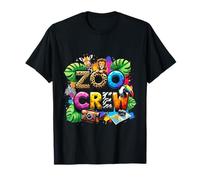 Equipo de campo infantil Safari Zoo Giraffe Crew Animal Zoo Keeper Camiseta
