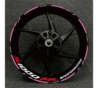 Equipo De Carreras Motocicletas, Decoración Llantas Ruedas, Pegatina Reflectante Adhesiva para BMW S1000XR S1000R 1000RR Adhesivo Cubo Rueda(Color21)