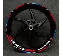 Equipo De Carreras Motocicletas, Decoración Llantas Ruedas, Pegatina Reflectante Adhesiva para BMW S1000XR S1000R 1000RR Fondo llanta Reflectante(Color16)