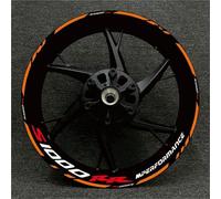 Equipo De Carreras Motocicletas, Decoración Llantas Ruedas, Pegatina Reflectante Adhesiva para BMW S1000XR S1000R 1000RR Calcomanía llanta(Color25)