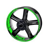 Equipo De Carreras Motocicletas, Decoración Llantas Ruedas, Pegatina Reflectante Adhesiva para Kawasaki Z750 Z800 Z900 Z1000 Adhesivo Cubo Rueda(Color17)
