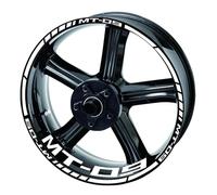 Equipo De Carreras Motocicletas, Decoración Llantas Ruedas, Pegatina Reflectante Adhesiva para Yamaha MT 09 SP 2020 2021 Adhesivo Cubo Rueda(Color10)